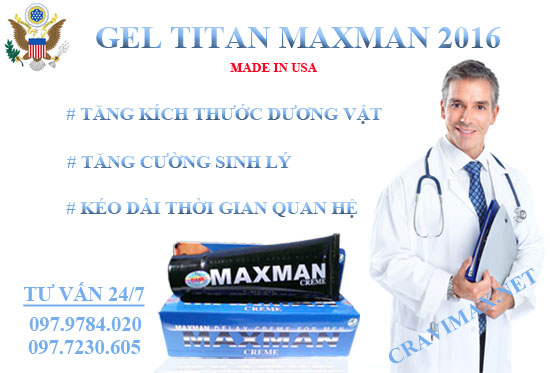 Gel titan maxman usa có phải để tăng kích thước dương vật